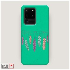 Эко-чехол Samsung Galaxy S20 Ultra Гирлянда из перьев 2 Case Place