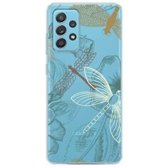 Силиконовый чехол "Тени стрекоз" на Samsung Galaxy A52 / Самсунг Галакси А52 Case Place