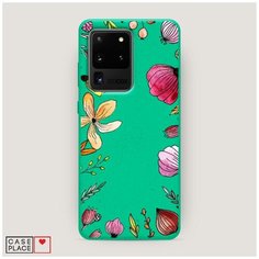 Эко-чехол Samsung Galaxy S20 Ultra Цветочная рамка Case Place