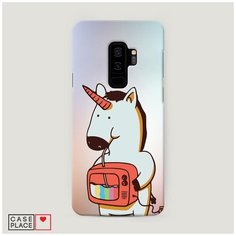Чехол Пластиковый Samsung Galaxy S9 Plus Единорог и телевизор Case Place
