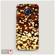 Чехол Пластиковый Samsung Galaxy S7 Новогодняя гирлянда Case Place