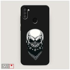 Чехол силиконовый Матовый Samsung Galaxy M11 Череп в маске Case Place