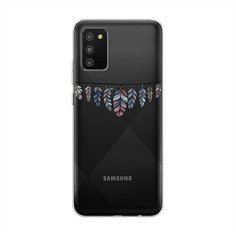 Силиконовый чехол "Гирлянда из перьев 1" на Samsung Galaxy A02s / Самсунг Галакси A02s Case Place