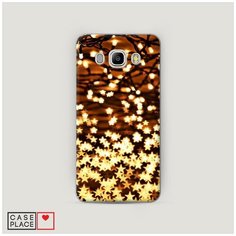 Чехол Пластиковый Samsung Galaxy J7 2016 Новогодняя гирлянда Case Place