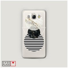 Чехол Пластиковый Samsung Galaxy J7 2016 Пирамида из кругов Case Place