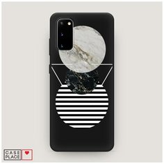 Чехол силиконовый Матовый Samsung Galaxy S20 Пирамида из кругов Case Place