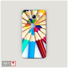 Чехол Пластиковый Samsung Galaxy J7 2016 Цветные карандаши Case Place