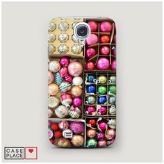 Чехол Пластиковый Samsung Galaxy S4 Елочные игрушки Case Place