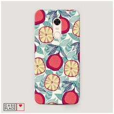 Чехол Пластиковый Xiaomi Redmi 5 Plus Постер с гранатами Case Place