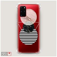 Чехол силиконовый Противоударный Samsung Galaxy S20 Plus Пирамида из кругов Case Place