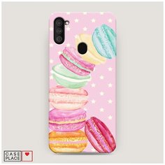 Чехол Пластиковый Samsung Galaxy M11 Пирамидка макарони Case Place