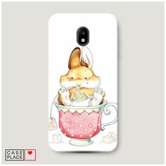 Чехол Пластиковый Samsung Galaxy J3 2017 Заяц в кружке Case Place