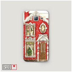 Чехол Пластиковый Samsung Galaxy J3 2016 Пряничный домик Case Place