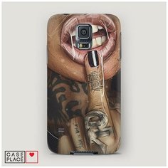 Чехол Пластиковый Samsung Galaxy S5 Девушка с татуировками Case Place