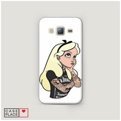 Чехол Пластиковый Samsung Galaxy J3 2016 Белоснежка в татуировках Case Place