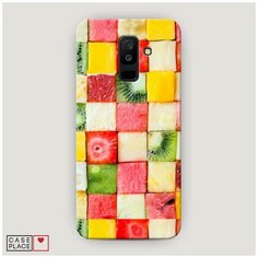 Чехол Пластиковый Samsung Galaxy A6 Plus Фруктовые кубики Case Place