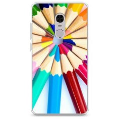 Силиконовый чехол "Цветные карандаши" на Xiaomi Redmi Note 4 / Сяоми Редми Ноут 4 Case Place