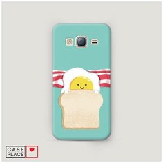 Чехол Пластиковый Samsung Galaxy J3 2016 Съедобная кровать Case Place