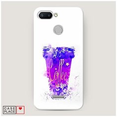 Чехол Пластиковый Xiaomi Redmi 6 Кофейный стакан арт Case Place
