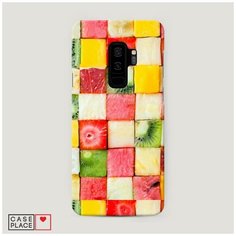 Чехол Пластиковый Samsung Galaxy S9 Plus Фруктовые кубики Case Place