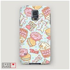 Чехол Пластиковый Samsung Galaxy S5 Сладости постер Case Place