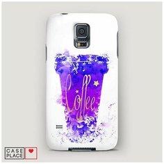 Чехол Пластиковый Samsung Galaxy S5 Кофейный стакан арт Case Place
