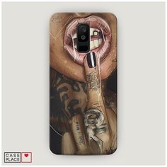 Чехол Пластиковый Samsung Galaxy A6 Plus Девушка с татуировками Case Place