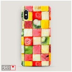 Чехол Пластиковый Xiaomi Redmi Note 5/Note 5 Pro Фруктовые кубики Case Place