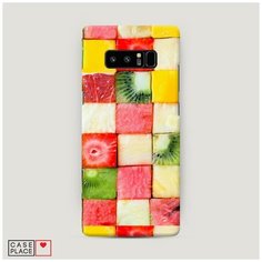 Чехол Пластиковый Samsung Galaxy Note 8 Фруктовые кубики Case Place