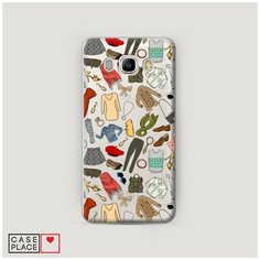 Чехол Пластиковый Samsung Galaxy J5 2016 Модный гардероб Case Place