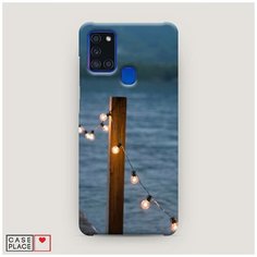 Чехол Пластиковый Samsung Galaxy A21s Гирлянды на причале Case Place