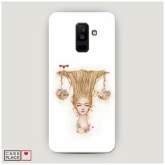 Чехол Пластиковый Samsung Galaxy A6 Plus Весы прическа Case Place