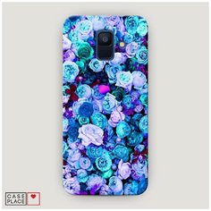 Чехол Пластиковый Samsung Galaxy A6 Цветочный ковер Case Place