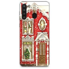 Силиконовый чехол "Пряничный домик" на Samsung Galaxy A21 / Самсунг Гэлакси А21 Case Place