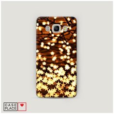Чехол Пластиковый Samsung Galaxy J5 2016 Новогодняя гирлянда Case Place