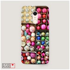 Чехол Пластиковый Xiaomi Redmi 5 Plus Елочные игрушки Case Place