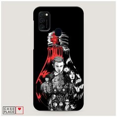 Чехол Пластиковый Samsung Galaxy M21 Черная лампочка Case Place