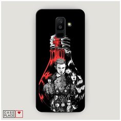 Чехол Пластиковый Samsung Galaxy A6 Plus Черная лампочка Case Place