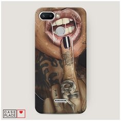 Чехол Пластиковый Xiaomi Redmi 6 Девушка с татуировками Case Place