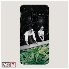 Чехол Пластиковый Samsung Galaxy A8 2018 Ковер самокрут Case Place