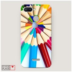 Чехол Пластиковый Xiaomi Redmi 6 Цветные карандаши Case Place