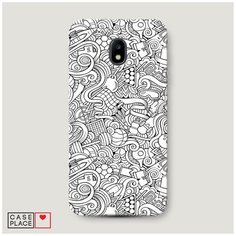 Чехол Пластиковый Samsung Galaxy J3 2017 Бильярдная мозаика Case Place