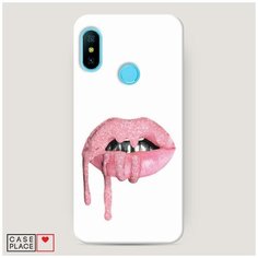 Чехол Пластиковый Xiaomi Redmi 6 Pro Потекший блеск на губах Case Place