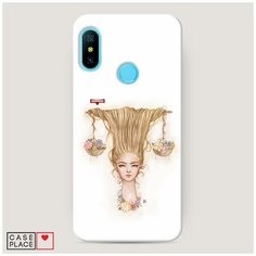 Чехол Пластиковый Xiaomi Redmi 6 Pro Весы прическа Case Place