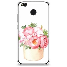 Силиконовый чехол "Коробка с пионами" на Xiaomi Redmi 4X / Сяоми Редми 4Х Case Place
