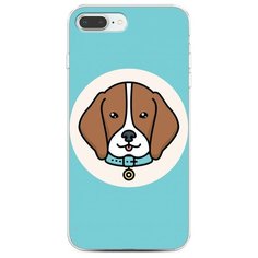 Силиконовый чехол "Собака в ошейнике" на Apple iPhone 8 Plus / Айфон 8 Плюс Case Place