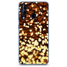 Силиконовый чехол "Новогодняя гирлянда" на Samsung Galaxy A60 / Самсунг Галакси А60 Case Place