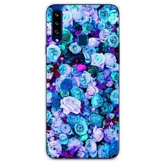 Силиконовый чехол "Цветочный ковер" на Samsung Galaxy A20s / Самсунг Галакси A20s Case Place