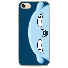 Силиконовый чехол "Подушка синий фон" на Apple iPhone 8 / Айфон 8 Case Place