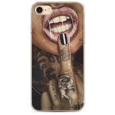 Силиконовый чехол "Девушка с татуировками" на Apple iPhone 8 / Айфон 8 Case Place